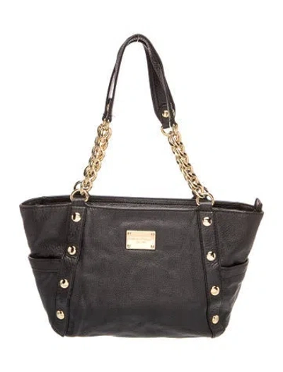 Pre-owned Michael Michael Kors Signature Shoulder Bag In Black