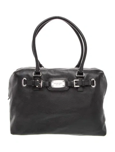 Pre-owned Michael Michael Kors Signature Shoulder Bag In Black