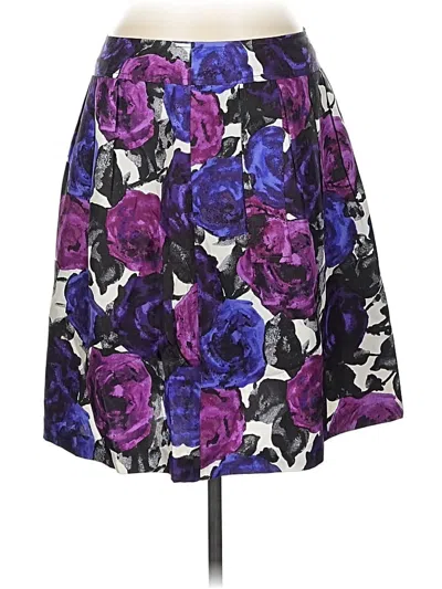 Pre-owned Michael Michael Kors Silk Skirt In Purple