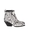 Michael Michael Kors Sinclair Ankle Boots In Animal Print Leather In Multi