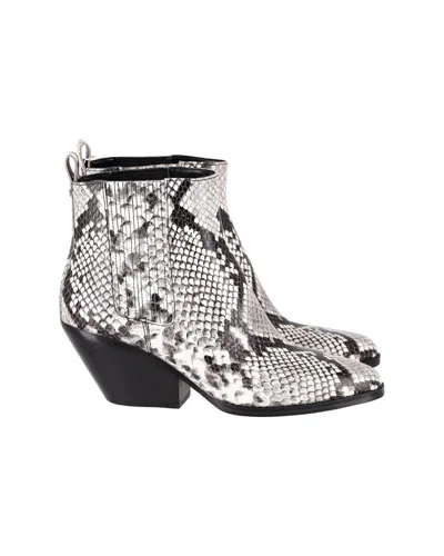 Michael Michael Kors Sinclair Ankle Boots In Animal Print Leather In Multi