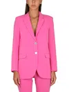 Michael Michael Kors Michael Kors Single-breasted Two-button Blazer In Fuchsia