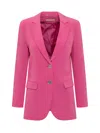 Michael Michael Kors Michael Kors Single-breasted Two-button Blazer In Pink