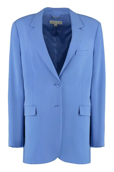 Michael Michael Kors Single-breasted Two-button Blazer In Blue
