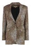 Michael Michael Kors Single-breasted Two-button Blazer In Multicolor