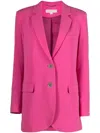 Michael Michael Kors Michael Kors Single-breasted Two-button Blazer In Pink
