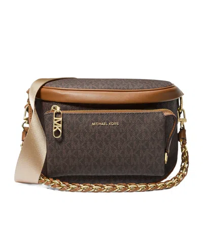 Michael Michael Kors Slater Medium Shoulder Bag In Brown