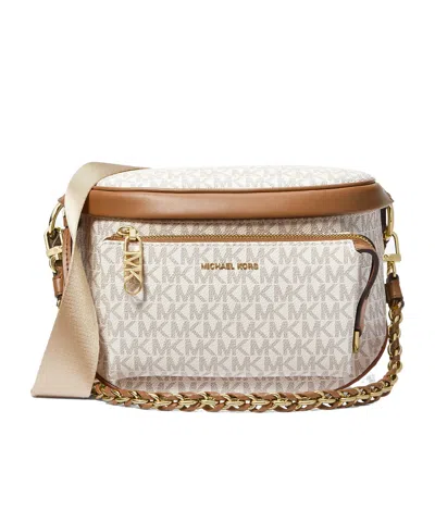 Michael Michael Kors Slater Medium Shoulder Bag In Nude