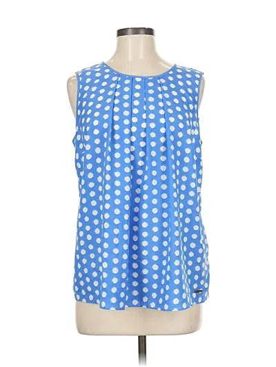 Pre-owned Michael Michael Kors Sleeveless Blouse In Blue