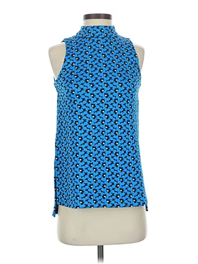 Pre-owned Michael Michael Kors Sleeveless Blouse In Blue
