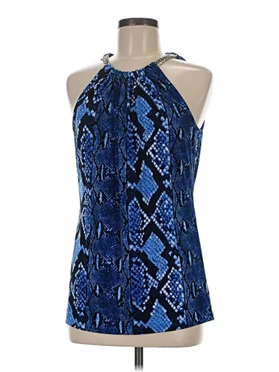 Pre-owned Michael Michael Kors Sleeveless Blouse In Blue