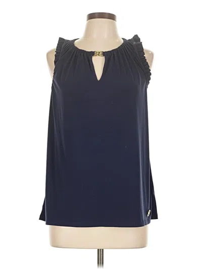 Pre-owned Michael Michael Kors Sleeveless Blouse In Blue