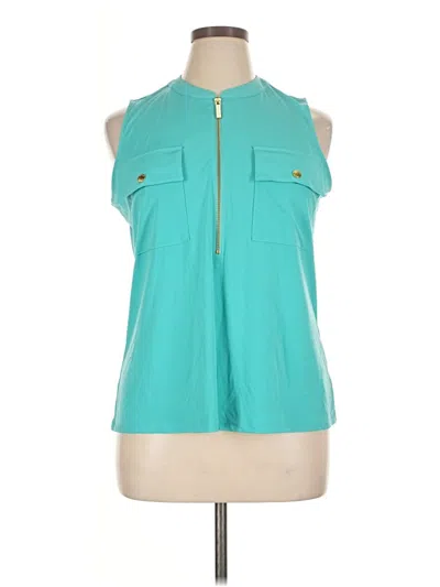Pre-owned Michael Michael Kors Sleeveless Blouse In Blue