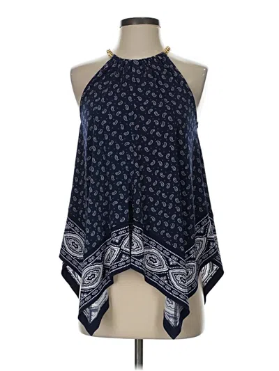 Pre-owned Michael Michael Kors Sleeveless Blouse In Blue
