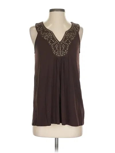 Pre-owned Michael Michael Kors Sleeveless Blouse In Brown