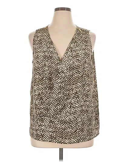 Pre-owned Michael Michael Kors Sleeveless Blouse In Brown