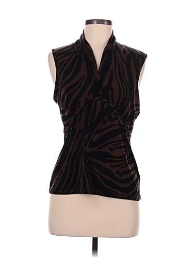Pre-owned Michael Michael Kors Sleeveless Blouse In Brown