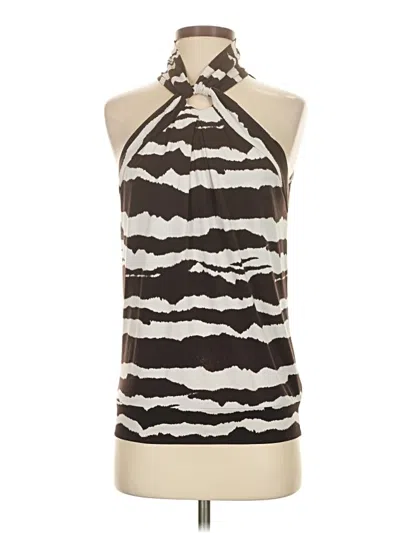Pre-owned Michael Michael Kors Sleeveless Blouse In Brown