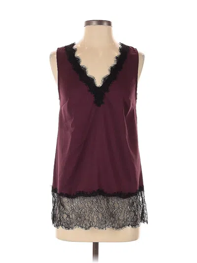 Pre-owned Michael Michael Kors Sleeveless Blouse In Burgundy