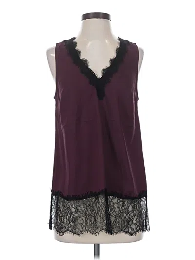 Pre-owned Michael Michael Kors Sleeveless Blouse In Burgundy