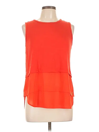 Pre-owned Michael Michael Kors Sleeveless Blouse In Orange