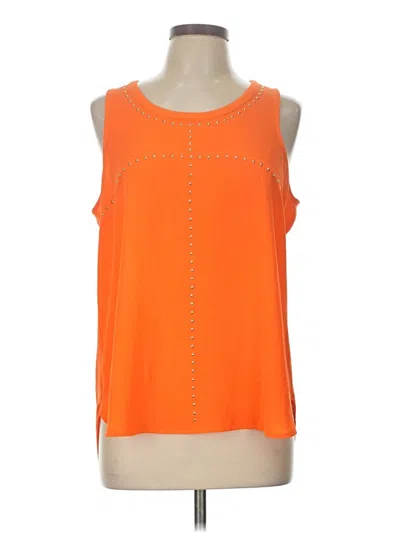 Pre-owned Michael Michael Kors Sleeveless Blouse In Orange