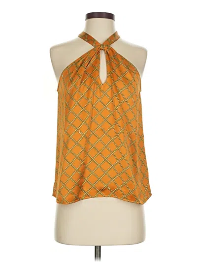 Pre-owned Michael Michael Kors Sleeveless Blouse In Orange