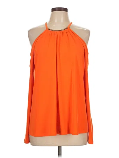 Pre-owned Michael Michael Kors Sleeveless Blouse In Orange