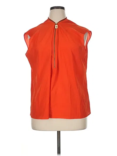 Pre-owned Michael Michael Kors Sleeveless Blouse In Orange