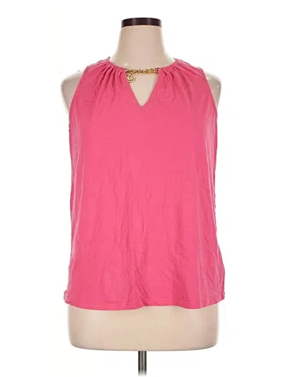 Pre-owned Michael Michael Kors Sleeveless Blouse In Pink