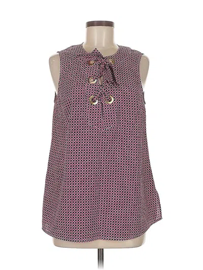 Pre-owned Michael Michael Kors Sleeveless Blouse In Purple