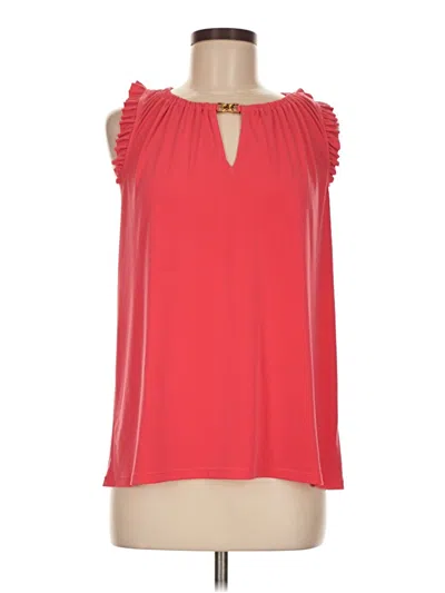 Pre-owned Michael Michael Kors Sleeveless Blouse In Red