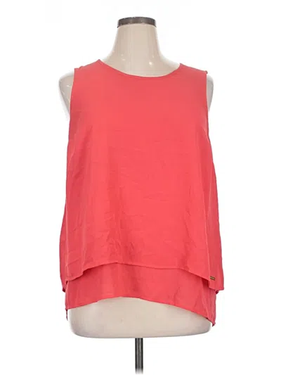 Pre-owned Michael Michael Kors Sleeveless Blouse In Red