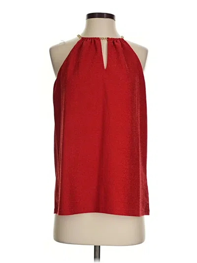 Michael Michael Kors Sleeveless Blouse In Red