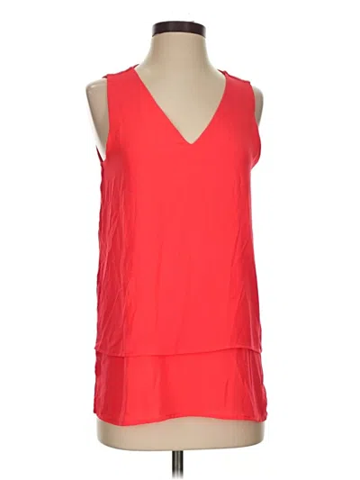 Pre-owned Michael Michael Kors Sleeveless Blouse In Red