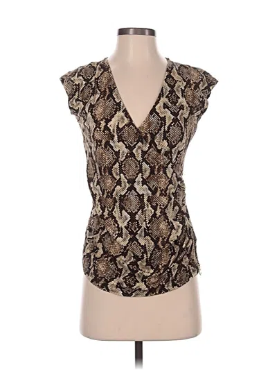 Pre-owned Michael Michael Kors Sleeveless Blouse In Tan