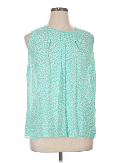 Pre-owned Michael Michael Kors Sleeveless Blouse In Teal