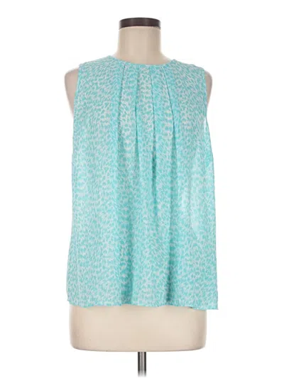 Pre-owned Michael Michael Kors Sleeveless Blouse In Teal