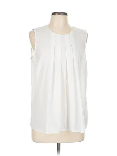 Pre-owned Michael Michael Kors Sleeveless Blouse In White