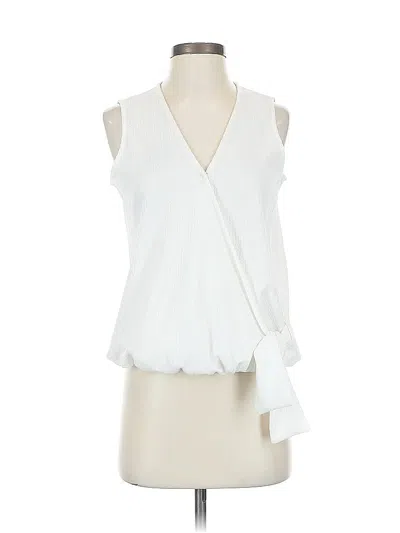 Pre-owned Michael Michael Kors Sleeveless Blouse In White