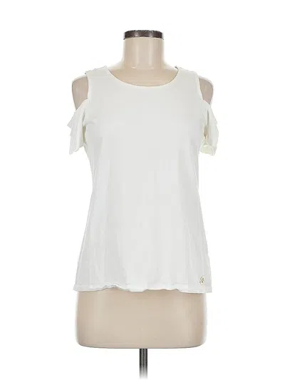 Pre-owned Michael Michael Kors Sleeveless Blouse In White