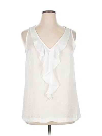 Pre-owned Michael Michael Kors Sleeveless Blouse In White