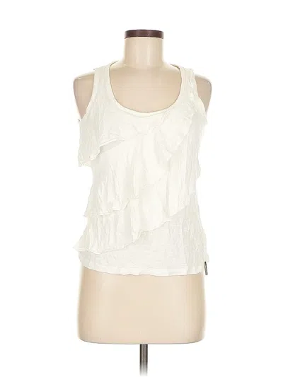 Pre-owned Michael Michael Kors Sleeveless Blouse In White