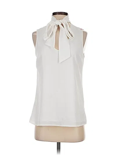 Pre-owned Michael Michael Kors Sleeveless Blouse In White