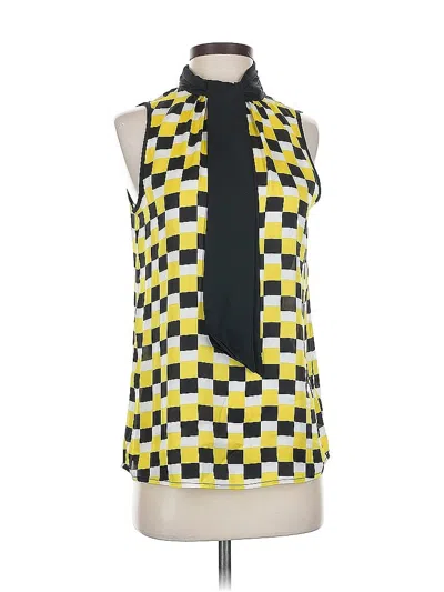 Pre-owned Michael Michael Kors Sleeveless Blouse In Yellow
