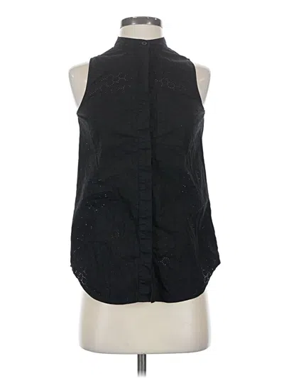 Pre-owned Michael Michael Kors Sleeveless Button Down Shirt In Black