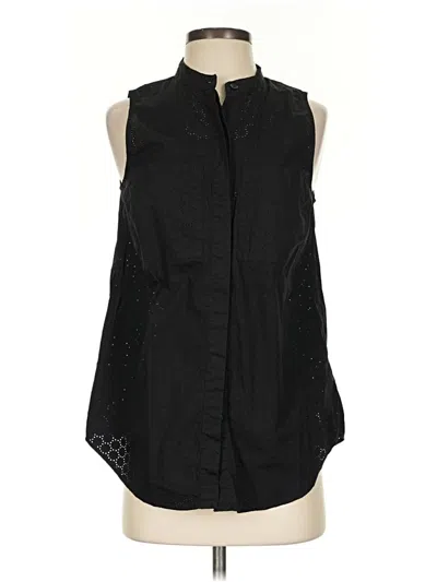Pre-owned Michael Michael Kors Sleeveless Button Down Shirt In Black