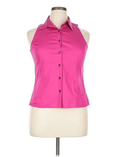 Pre-owned Michael Michael Kors Sleeveless Button Down Shirt In Pink
