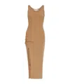 Michael Michael Kors Ruched Tank Dress In Nude
