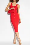 Michael Michael Kors Sleeveless Dress In Red